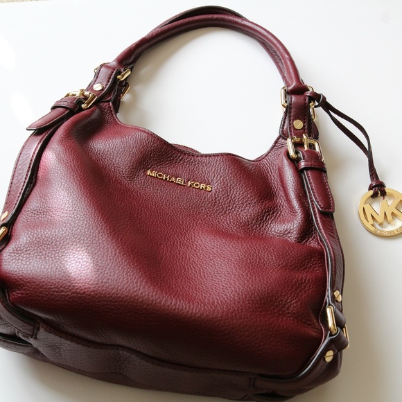 Michael Kors Handbags - Michael Kors Burgundy shoulder bag